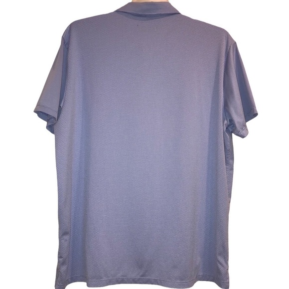 Quieti 3 Button Polo Shirt Light Blue Multi Texture Patterned  Lightweig… - Picture 2 of 9